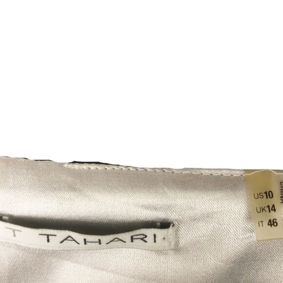 T Tahari Floral Sheath Dress size 10 Blue White - Picture 7 of 7